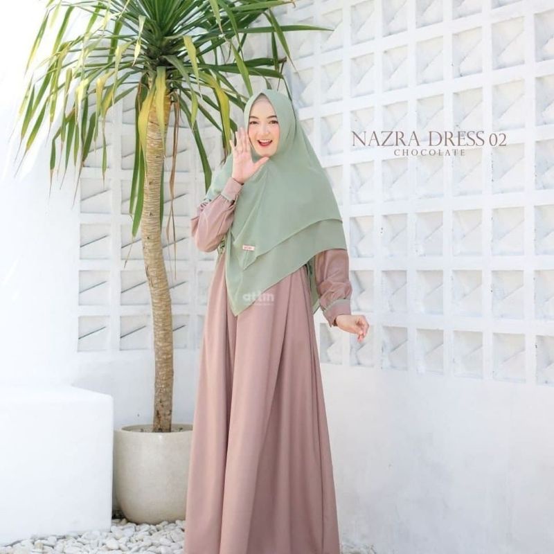 NAZRA SYARI GAMIS PLUS KHIMAR CERUTY UKURAN M - L - XL - XXL - XXXL - 4XL BUSUI POLOS SET MURAH KEKINIAN TERLARIS GAMIS TERMURAH PREMIUM ORIGINAL MAXY DRESS FASHION MUSLIM HITS MAXI DRESS GAMIS SERAGAM PESTA KONDANGAN GAMIS REMAJA BAJU GAMIS JUMBO