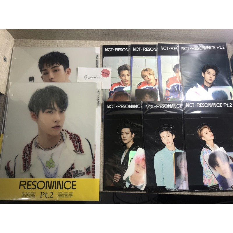 NCT 2020 Resonance PT.2 Hologram Photocard Standee mark haechan jungwoo jaemin doyoung winwin binder