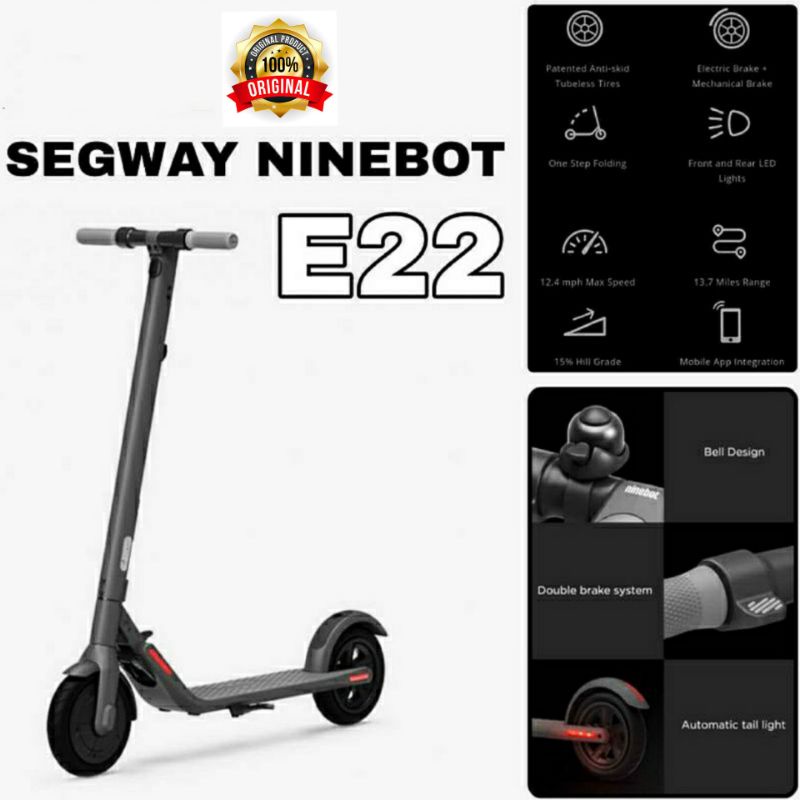 Ninebot E22 Segway Kick Scooter Electric Scooter Upgrade ES2