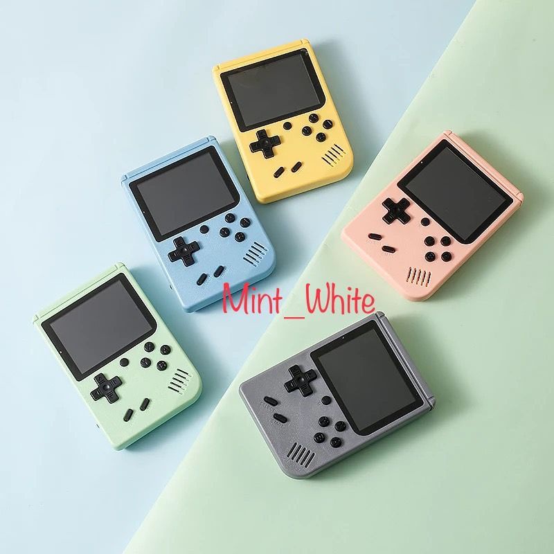 Gameboy Retro FC Plus 500 in 1 Game 2 PLAYER free stick Games player Connect to TV or Gamepad Pocket game gamebot Game boy MACARON macaroon