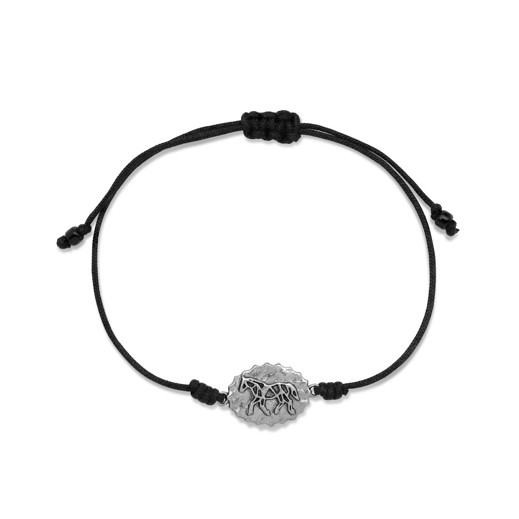 Horse Rise Up Life Sterling Silver Bracelet | Gelang Tali 925 Sterling Silver