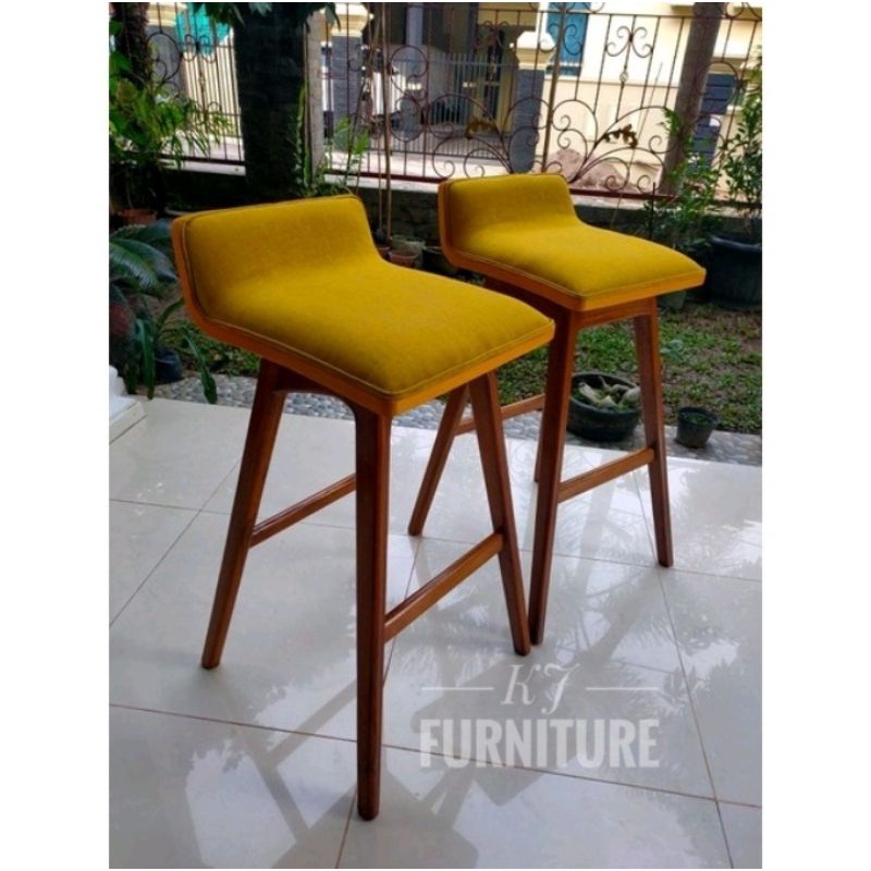KURSI BAR CAFE KAYU JATI FURNITURE JEPARA