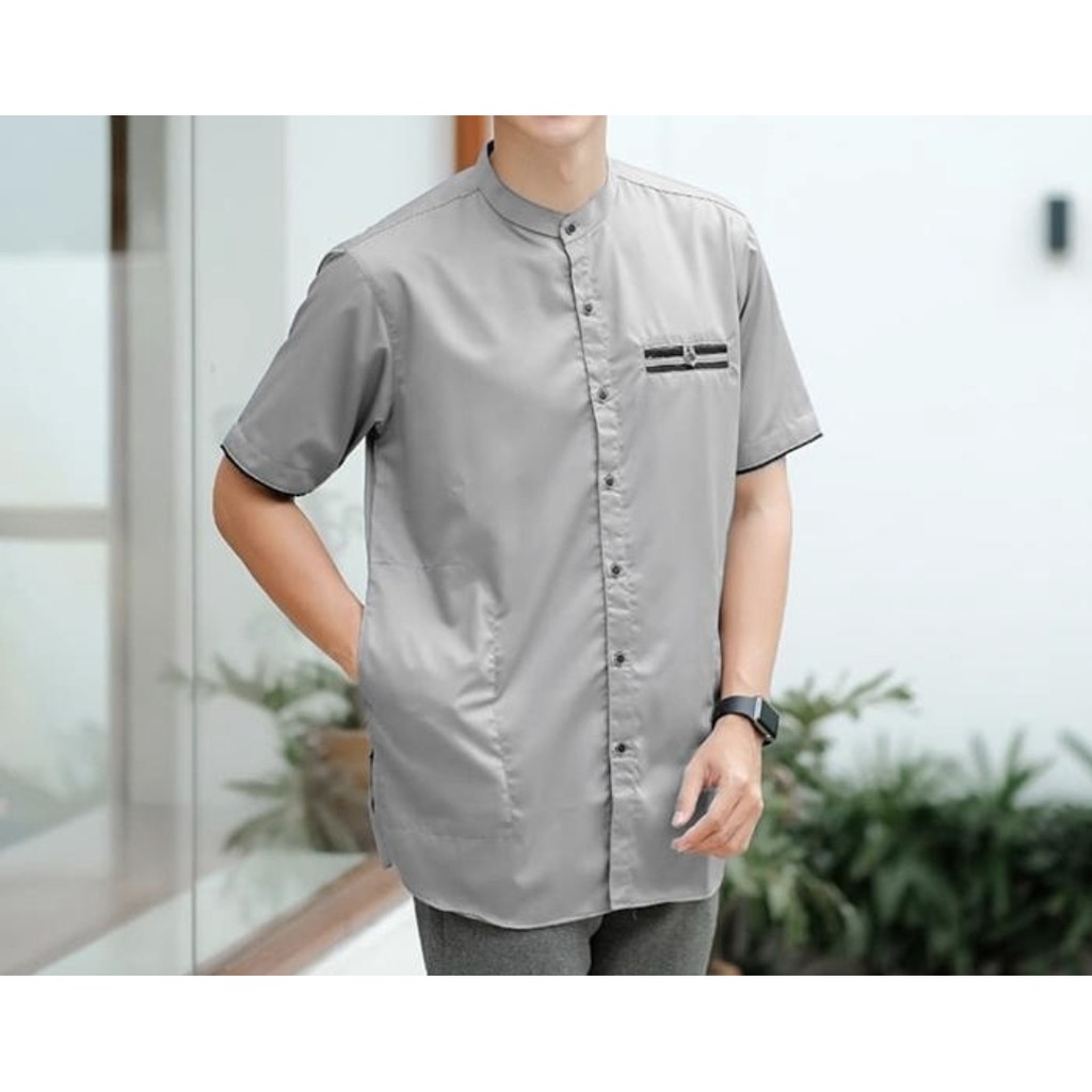 Baju Muslim Koko Pria Logi Lengan Pendek Terbaru Good Quality
