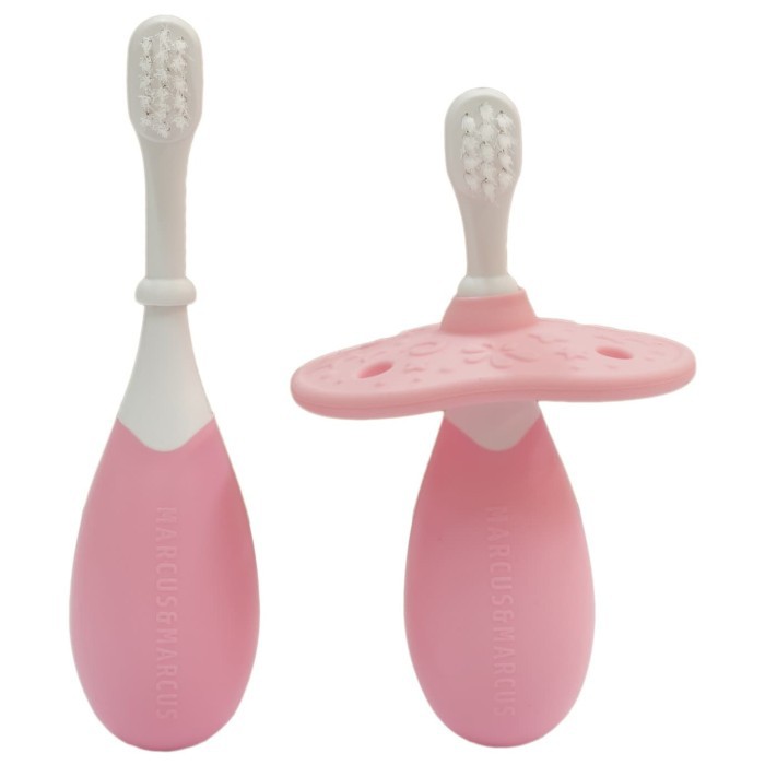 MARCUS&amp;MARCUS 3-STAGE PALM GRASP TOOTHBRUSH SET