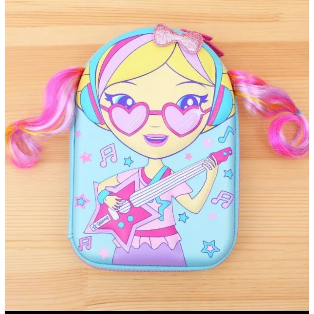 

kotak pensil organizer cewek lucu boneka pita