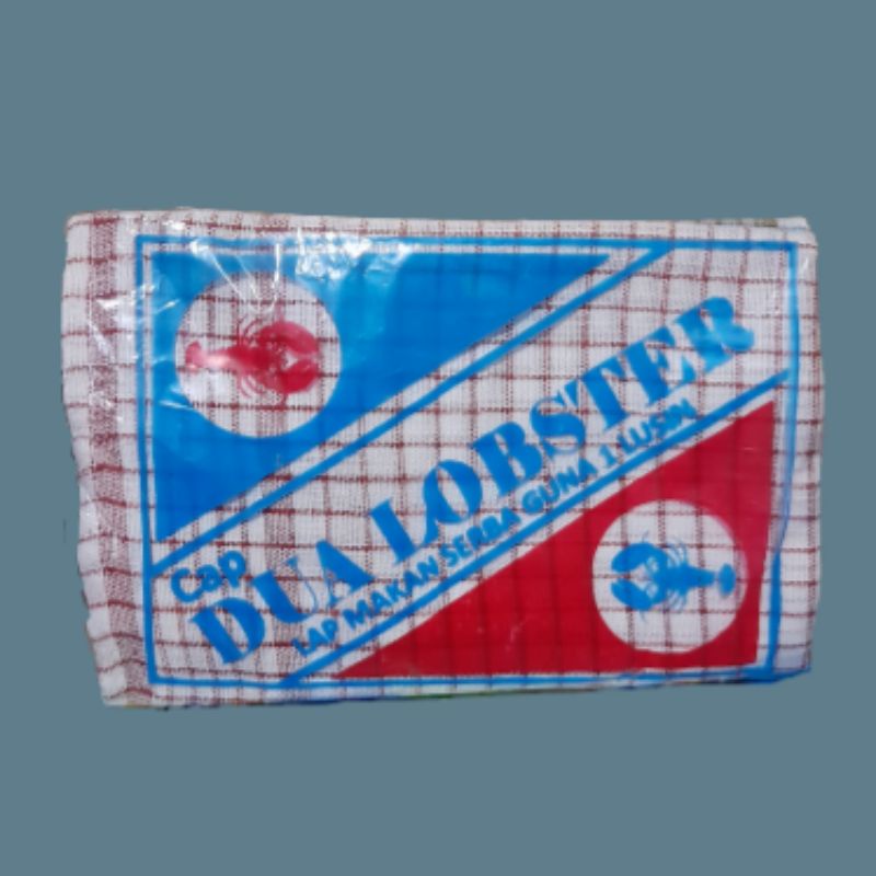 Lap Piring / Kain Lap Serbet / Serbet Dapur 12pcs Cap Dua Lobster