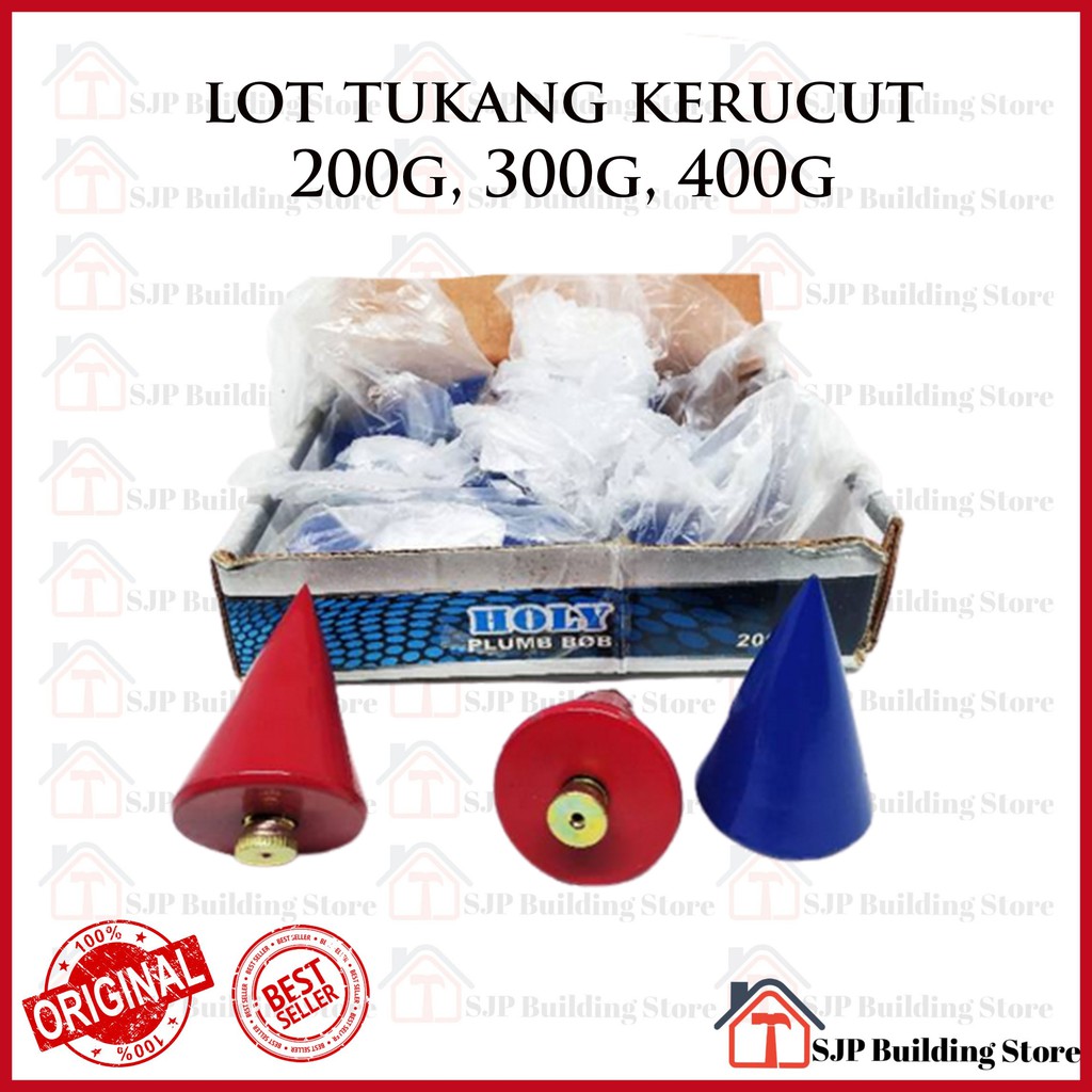 [COD] Bandul Tukang Lotan Lot Plot Tipe Kerucut 300 gram