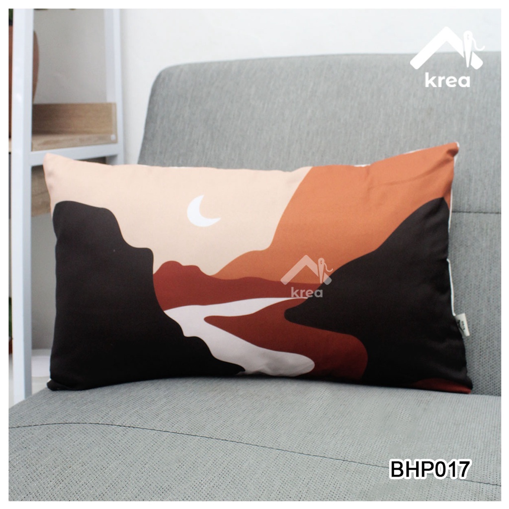 SARUNG BANTAL AESTHETIC COKLAT PREMIUM MINIMALIS UKURAN 40X40 - 45x45 - 50x50 - 30x50