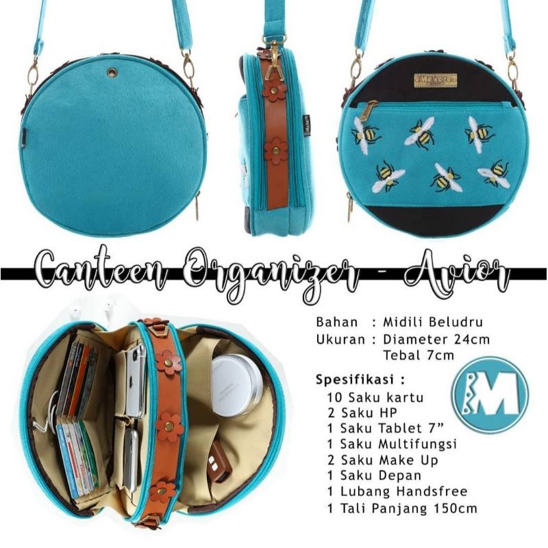 Makara Canteen Organizer Avior/ Tas Etnik Murah / MCO Tas Bulat Makara