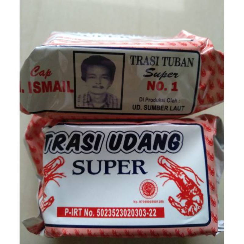 

TRASI UDANG ASLI TUBAN / TRASI UDANG KEMASAN MERAH H.ISMAIL 100GR