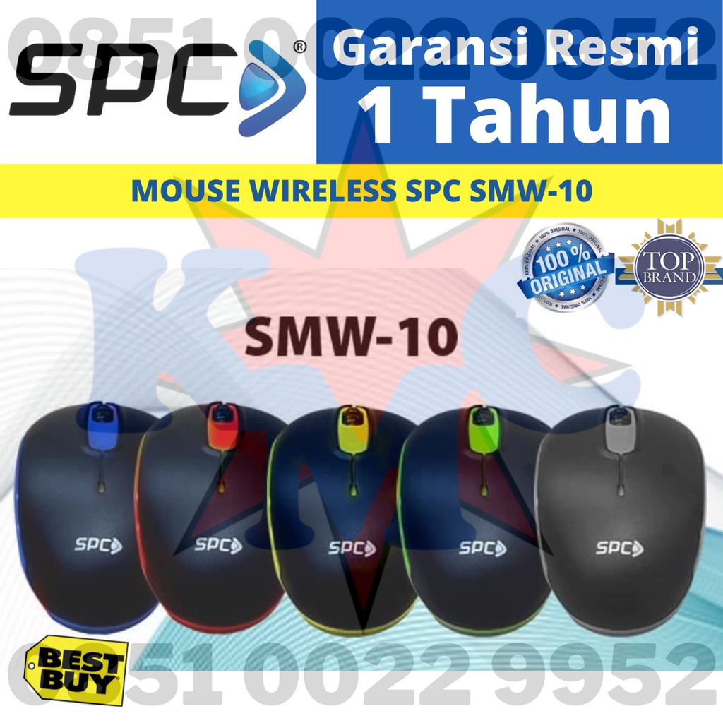 Mouse Wireless SPC SMW 10 Resmi Original Wireless 2.4 Ghz Technology