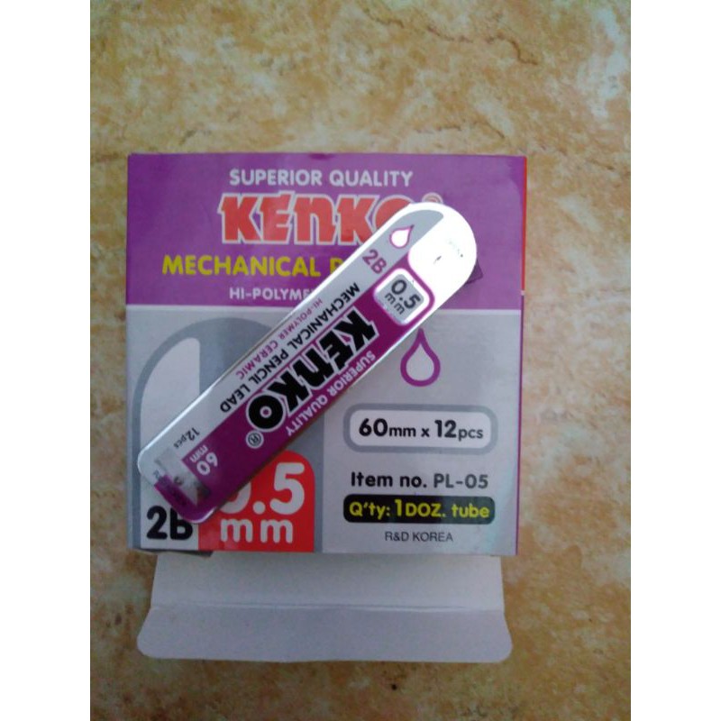 

isi pensil mekanik 2b mechanical pencil kenko 0.5 mm