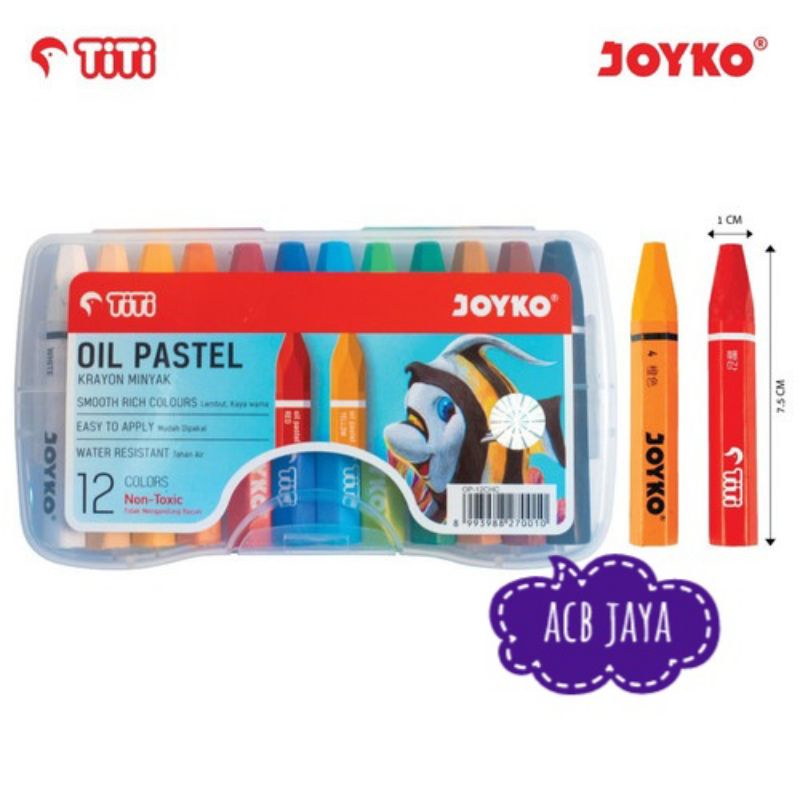 

Krayon Oil Pastel Titi 12 Warna Murah
