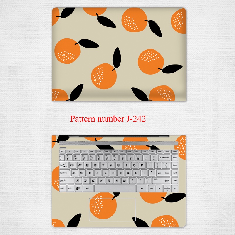 2pcs Stiker Pelindung Laptop UNIVERSAL Motif print Buah Bahan VINYL Ukuran 12 13 14 15.6 Inch HP Specter X360 Pavilion Zhan66 Pro G1