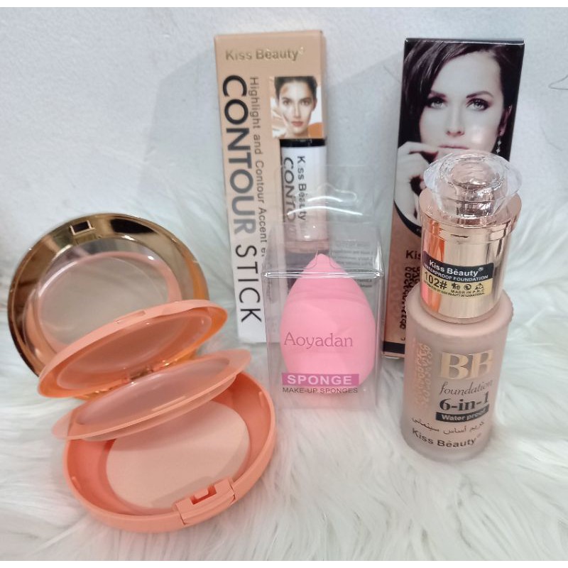 [1PAKET] MAKEUP WAJAH KISS BEAUTY 4IN1 MURAH