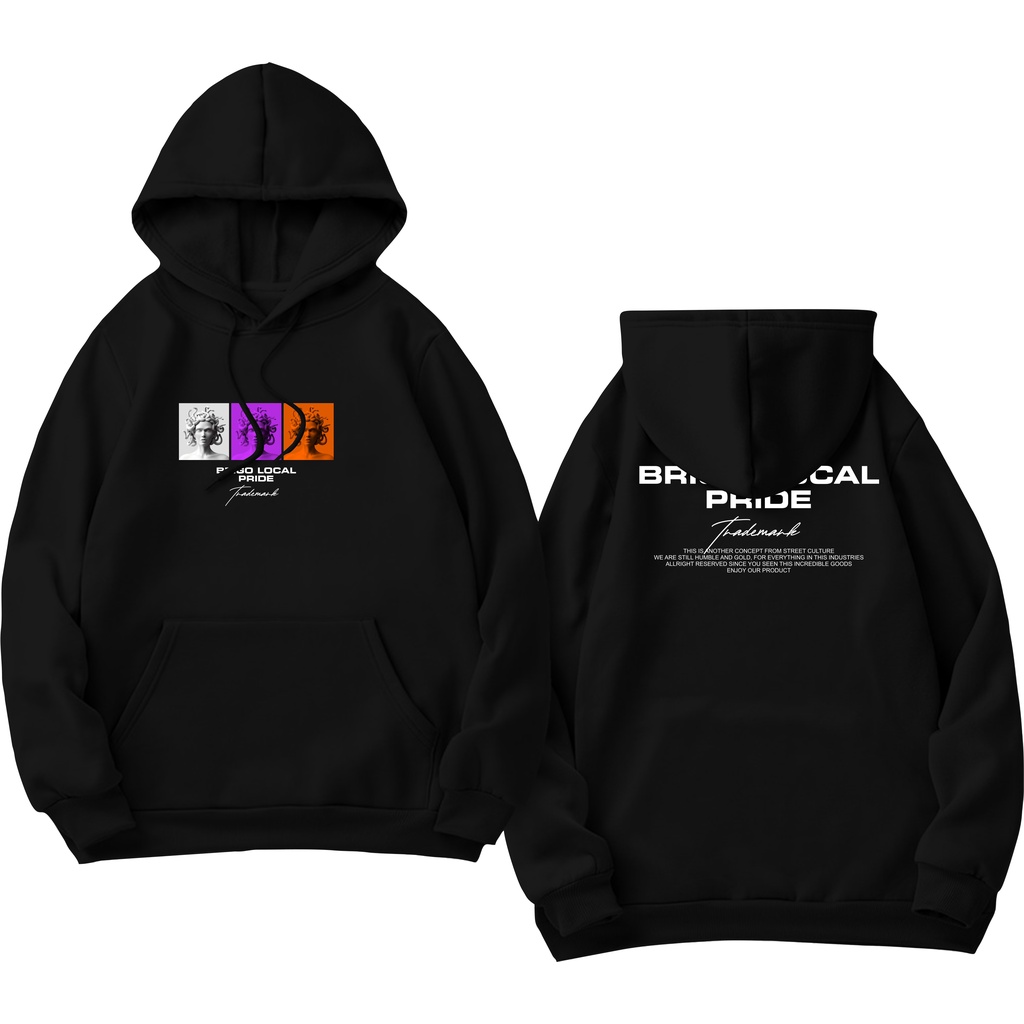 Sweater Hoodie BRIGO Sablon DTF Fleece Cotton || BRIGO Jumper Hoodie Snake Hair M-XXL (Pria &amp; Wanita) Free stiker&amp;Gantungan Kunci