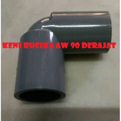 Jual Keni Polos Belokan Pvc Inch Elbow Inch Rucika Shopee Indonesia