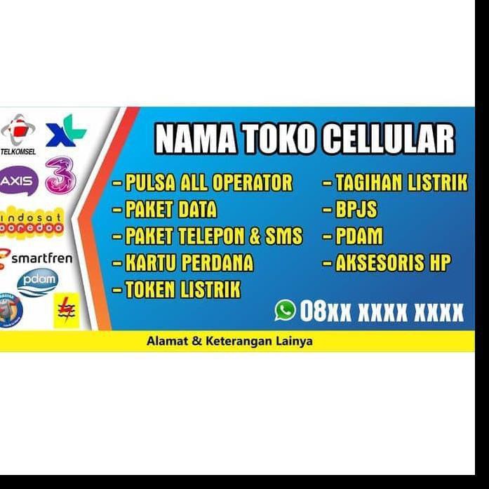  Spanduk  Banner Spanduk Pulsa Lucu  gambar spanduk 