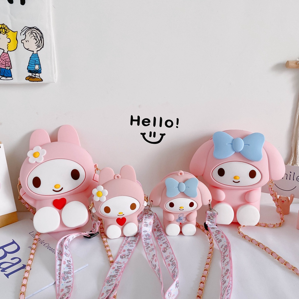 Serenity tas Anak Perempuan /Terbaru 2020 / 202Ta1 Tas Selempang Anak / Sekolah / Waistbag / Kids / Motif Rabbit /  Perempuan / Lucu / Terbaru Import - 303