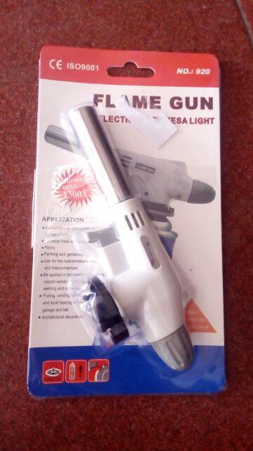 Portable Pematik Api Gas Torch Butane Flame Gun Fire
