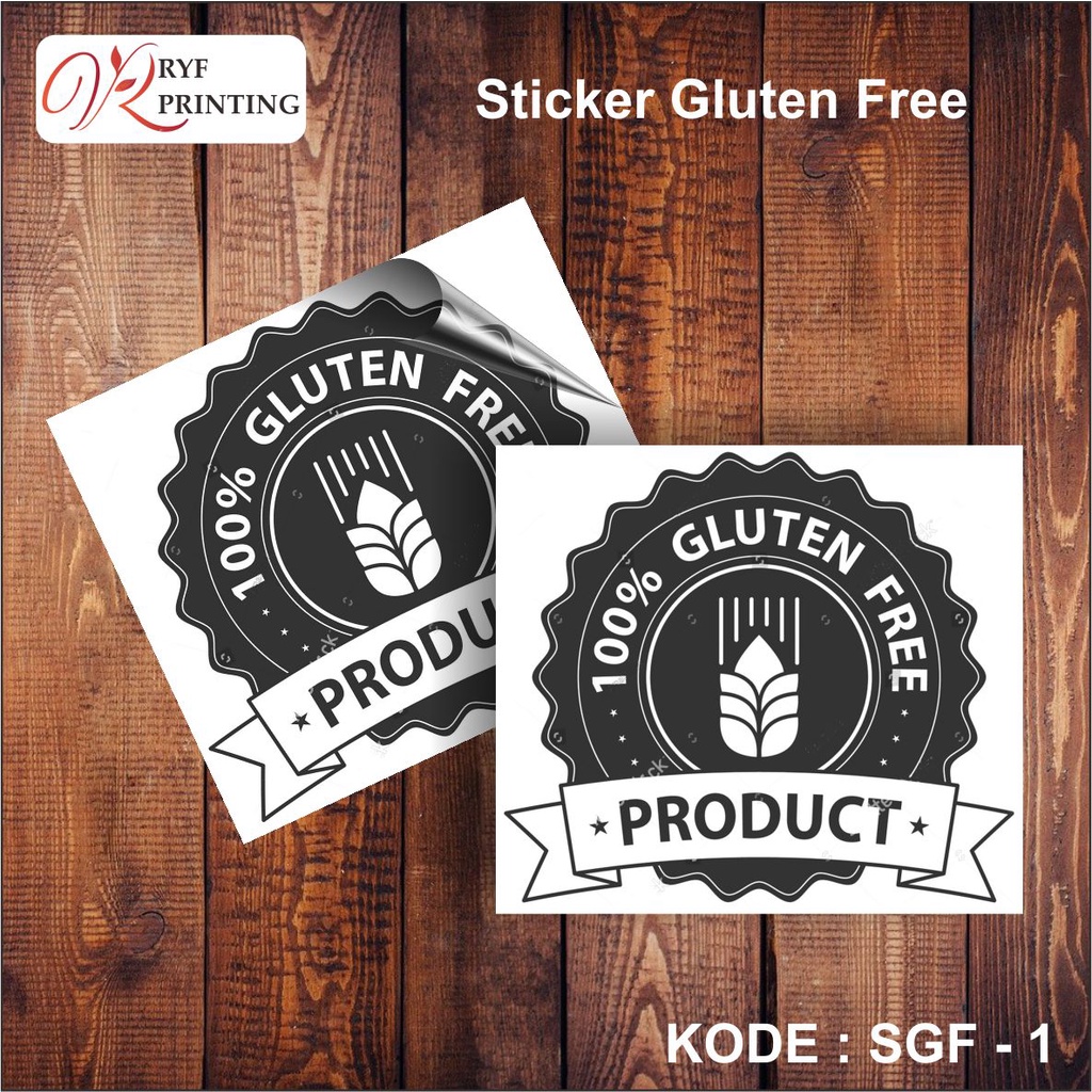 

STICKER GLUTEN FREE - STICKER TRANSPARAN