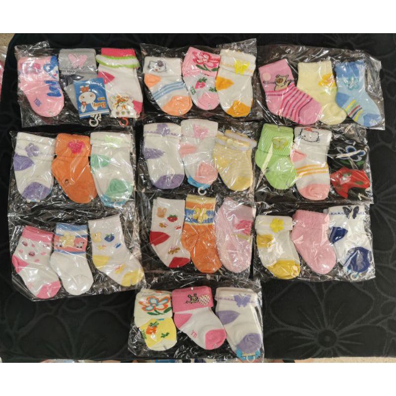 Kaos kaki bayi newborn cowok dan cewek katun street / Kaos kaki bayi baru lahir anti slip