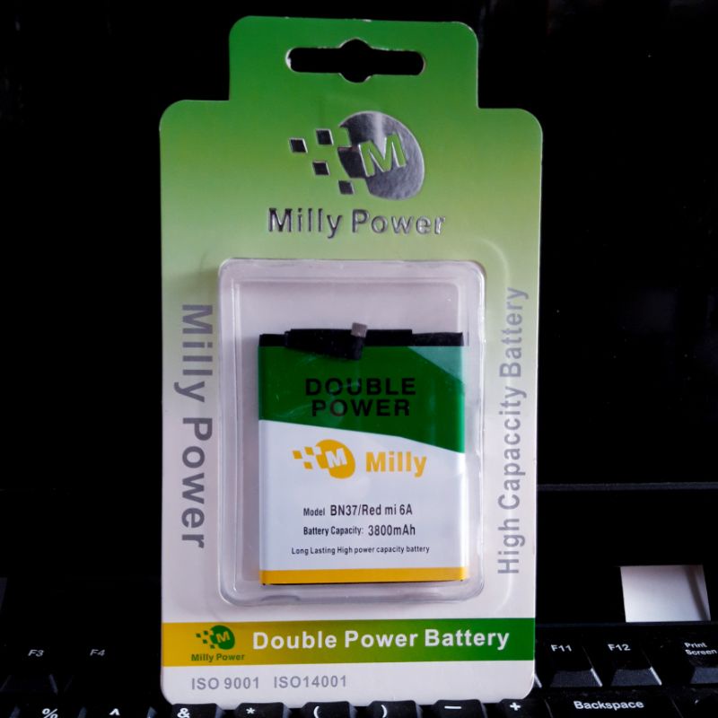 Baterai Li-ion New Milly power Redmi 6 6A BN37