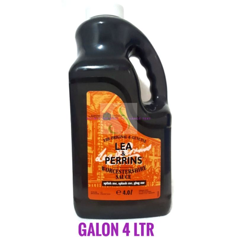 Lea Perrins Galon 4liter. Lea perrine worchestire sauce. saus inggris