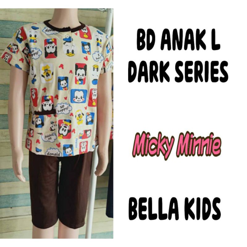 BABYDOLL BELLA ANAK L DARK MICKY MINNIE