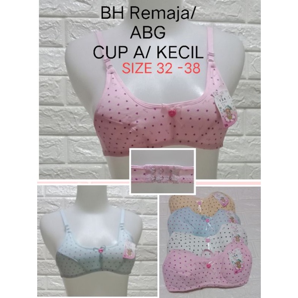 BRA BH Fashion Remaja Kecil ( 284) BRA Pelajar Cup  A - A (kecil ) size 32 - 38 Tanpa busa Tanpa Kawat