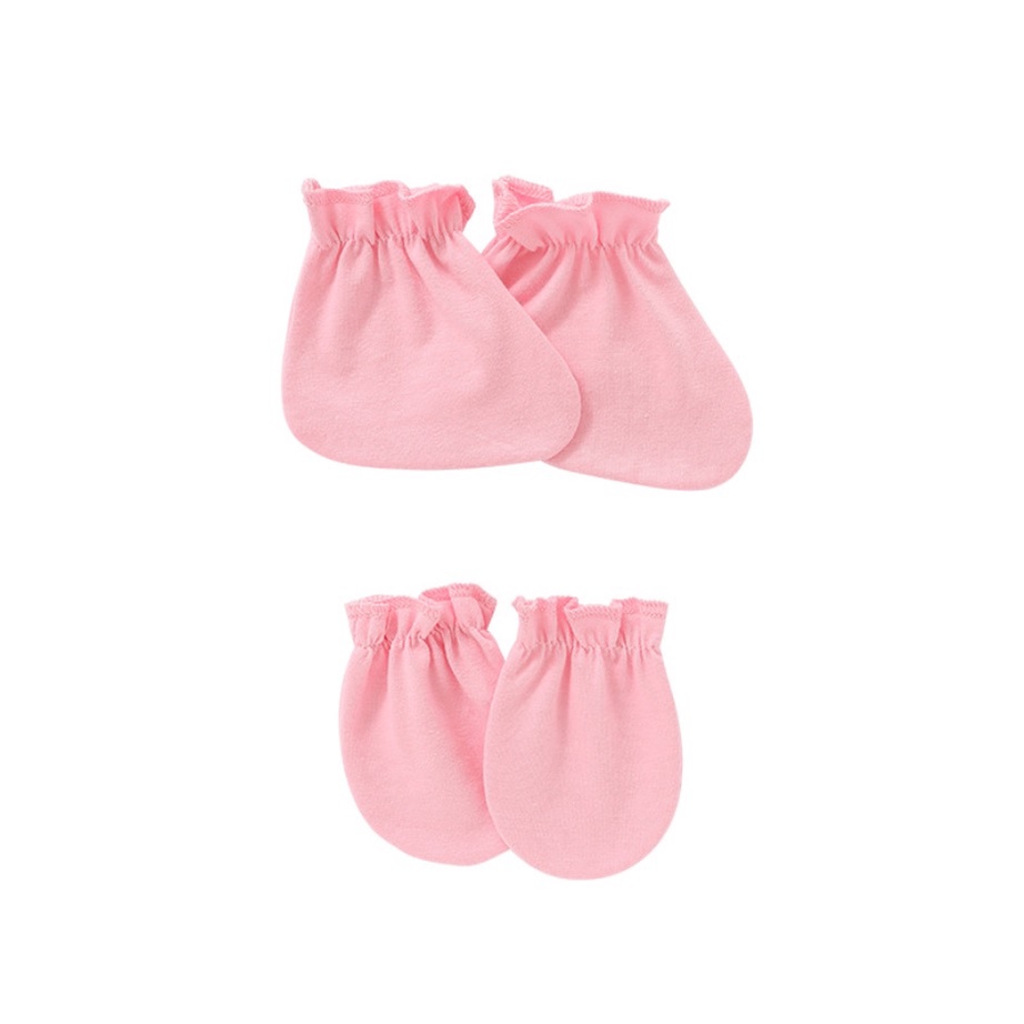 Set sarung tangan bayi dan kaos kaki bayi polos import