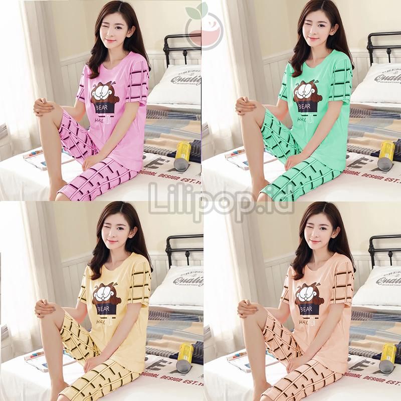 SUNCHERY COD BAJU TIDUR 3/4 ALL SIZE/BABYDOLL KEKINIAN MURAH/SLEEPWEAR WANITA-6