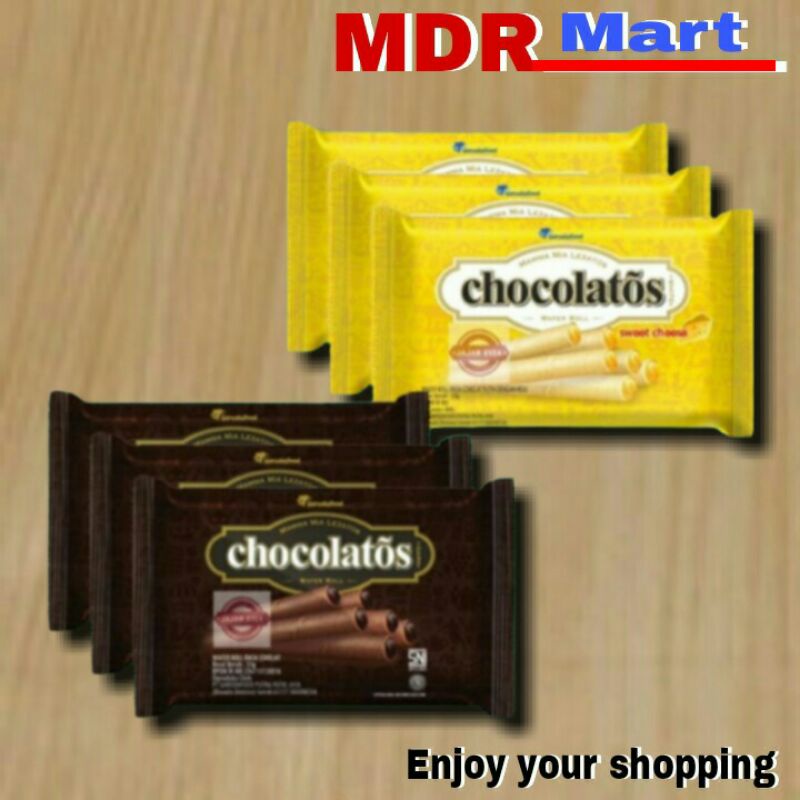 

CHOCOLATOS MINI WAFEROLL 1 PACK ISI 10 PCS @ 30 GRAM (PACKING)