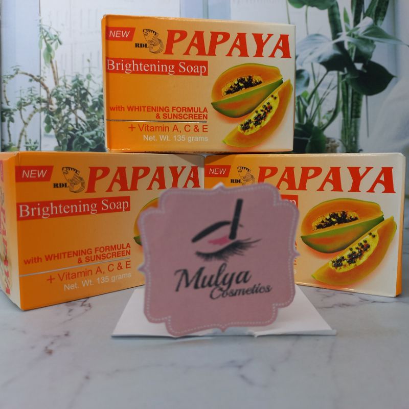 RDL PAPAYA BRIGHTENING SOAP BPOM ORIGINAL PHILIPINE