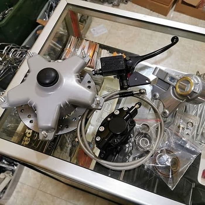 Cakram set Temaca master atas Vespa PX PXE Excel Spartan fork 2