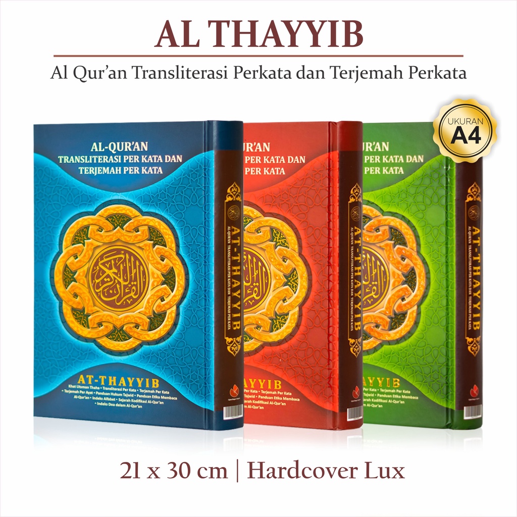 Jual Al Quran Besar A4 Alquran Terjemah Per Kata Transliterasi AT ...