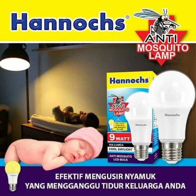 Hannochs Anti Mosquito LED Lampu LED E27 14W