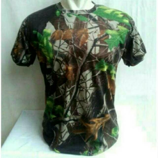 Kaos camo hodie perbnkin pemburu lengen pendek