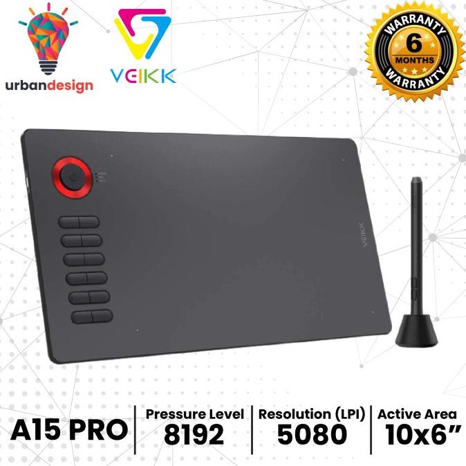 Veikk A15 PRO Digital Graphic Drawing Pen Tablet Termurah
