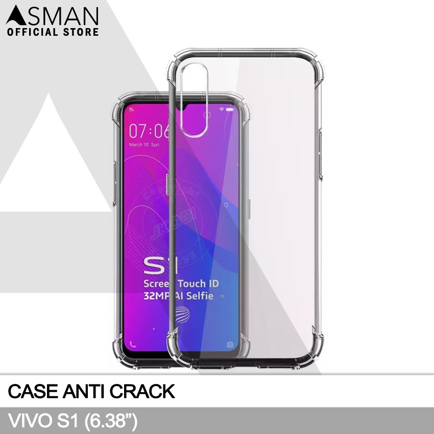 Anti Crack VIVO S1 (6.38&quot;) | Soft Case Anti Bentur - Bening