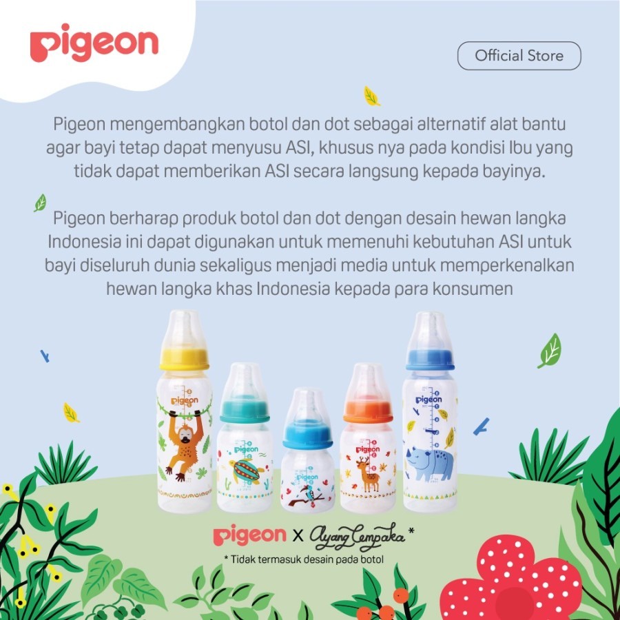 Pigeon x ayangcempaka | Botol PP Slim Neck 50ml