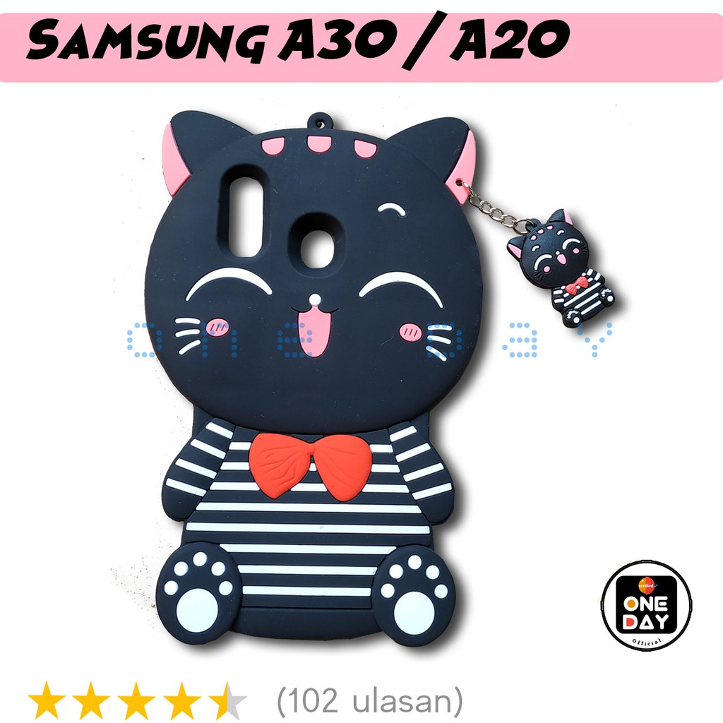 For Kids Case Samsung A30 A20 Silikon 4d Mimi Cat Kondom Hp Lucu