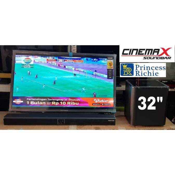 Led Tv Polytron 32 Inch Dengan Soundbar Subwoofer