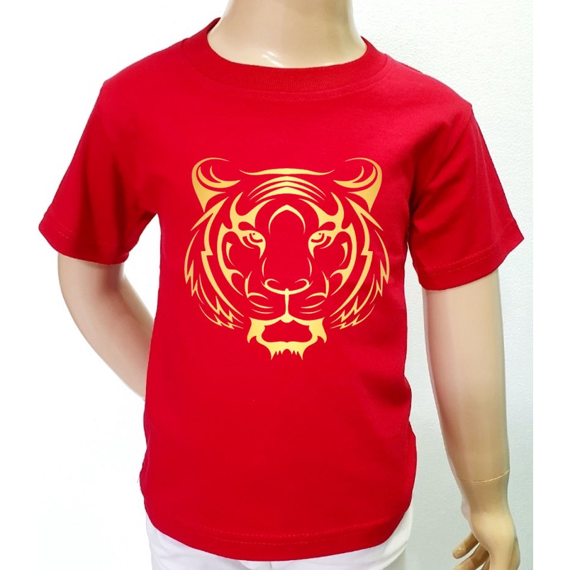 BAJUOK_JKT | KIDS MACAN EDISI IMLEK 2022 KAOS KATUN COMBED ANAK - ANAK UNISEX DISRTO ATASAN ANAK - A