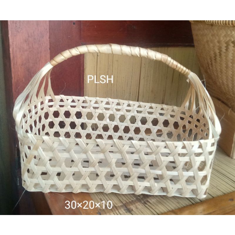 anyaman bambu tas hampers