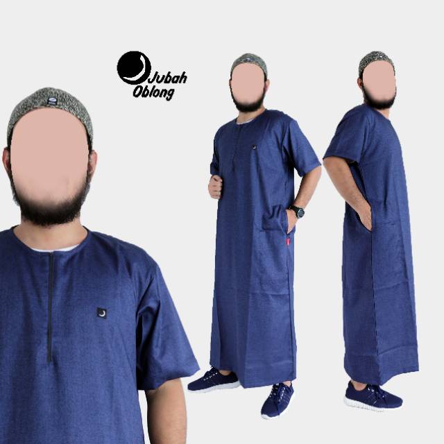 JUBAH OBLONG ROSAL TANGAN PENDEK MURAH PAKAIAN MUSLIM PRIA GAMIS LAKI-LAKI
