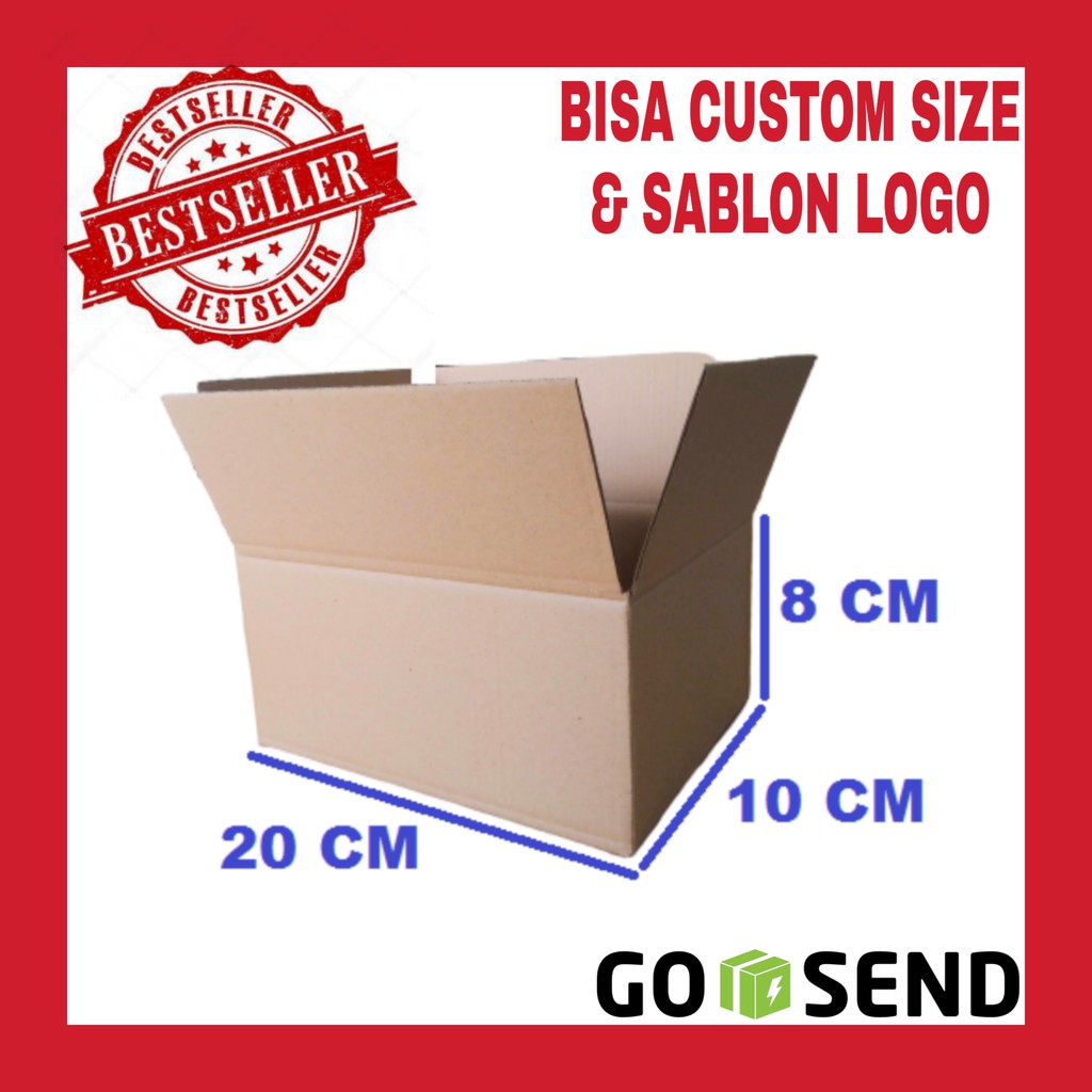 

Karton box 20*10*8 CM Carton Box Kardus Polos SINGLE WALL