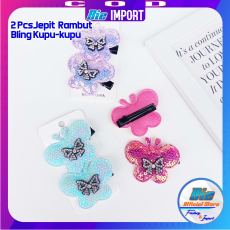 Jepit Rambut Anak Bling-Bling Karakter  Premium Impor Best Seller