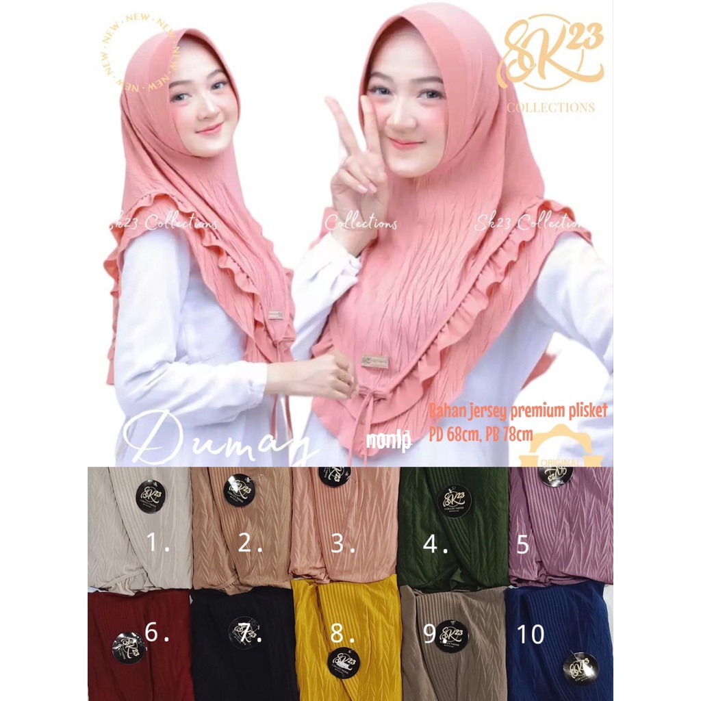 Jilbab Instan Dumay by SK 23 Collection