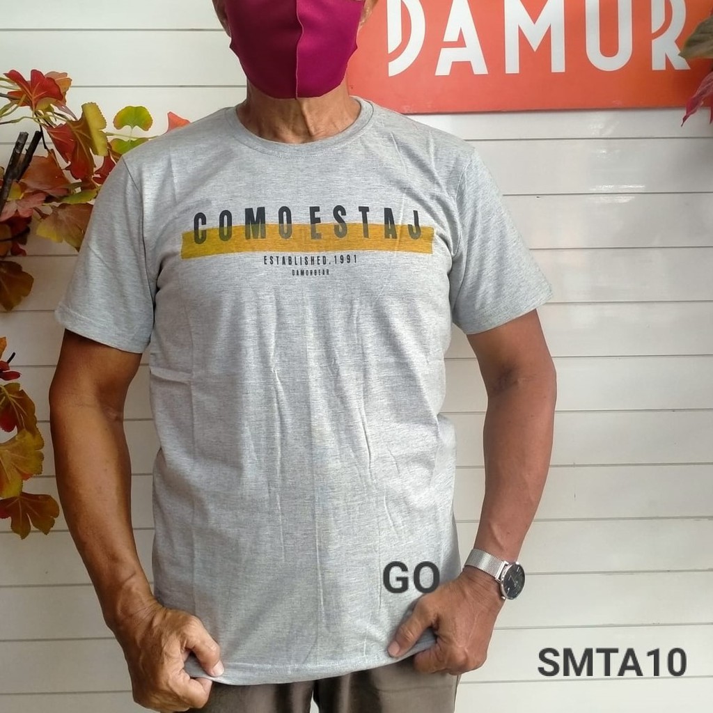 gof L DAMOR (CRESSIDA) Slimfit Misty Kaos Oblong Baju T-Shirt Kaos Distro Dakwah Kaos Pria